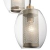 Mała lampa wisząca Asher II - 1 źródło światła industrialna szkło i stal antyczny pewter KL-ASHER-MP-AP Kichler